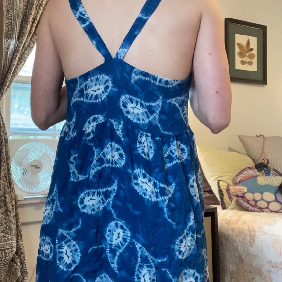 Blue paisley sun dress - Picture 2 of 7